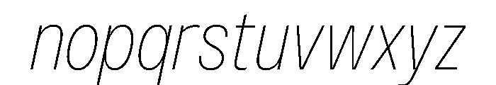 PPMonument NarrowItalicThin Instance Db993f68 Font LOWERCASE