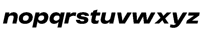 PPMonument WideItalicBlack Instance 5fdccf20 Font LOWERCASE