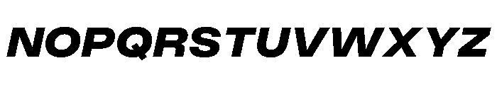 PPMonument WideItalicBlack Instance Font UPPERCASE