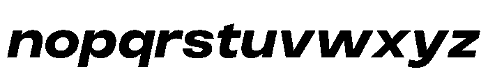 PPMonument WideItalicBlack Instance Font LOWERCASE