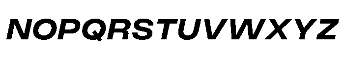 PPMonument WideItalicBold Instance Font UPPERCASE