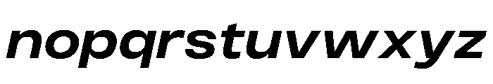PPMonument WideItalicBold Instance Font LOWERCASE