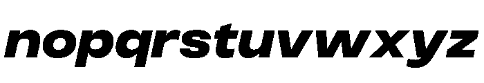 PPMonument WideItalicHeavy Instance 3509b8a6 Font LOWERCASE