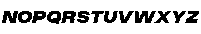 PPMonument WideItalicHeavy Instance Font UPPERCASE