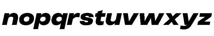PPMonument WideItalicHeavy Instance Font LOWERCASE