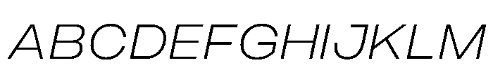 PPMonument WideItalicLight Instance Font UPPERCASE