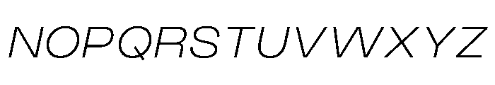 PPMonument WideItalicLight Instance Font UPPERCASE