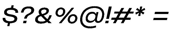 PPMonument WideItalicRegular Instance Font OTHER CHARS