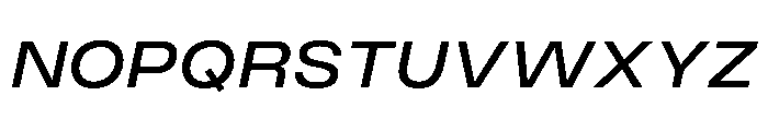 PPMonument WideItalicRegular Instance Font UPPERCASE
