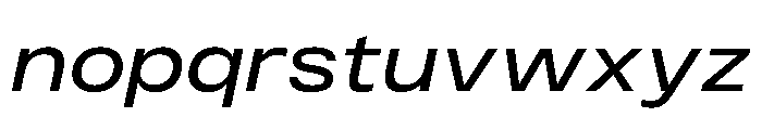 PPMonument WideItalicRegular Instance Font LOWERCASE