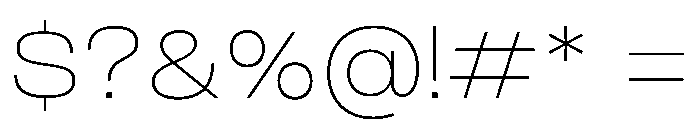 PPMonument WideThin Instance Font OTHER CHARS