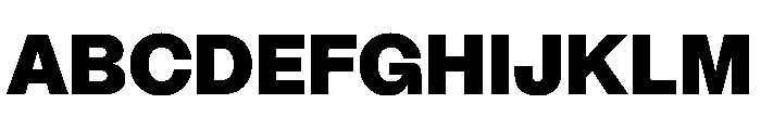 PPMori Black Instance Font UPPERCASE