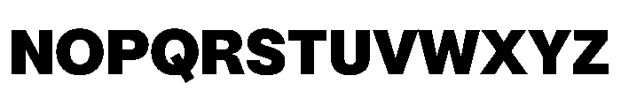 PPMori Black Instance Font UPPERCASE