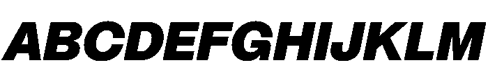 PPMori BlackItalic Instance Font UPPERCASE
