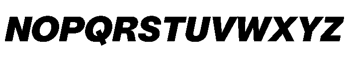 PPMori BlackItalic Instance Font UPPERCASE