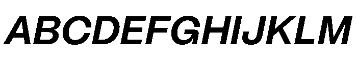 PPMori BoldItalic Font UPPERCASE