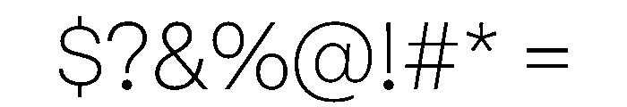 PPMori Extralight Instance Font OTHER CHARS