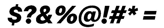 PPMori HeavyItalic Instance Font OTHER CHARS