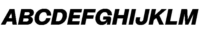 PPMori HeavyItalic Instance Font UPPERCASE