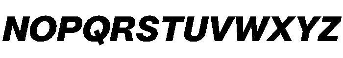 PPMori HeavyItalic Instance Font UPPERCASE