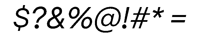 PPMori Italic Instance Font OTHER CHARS