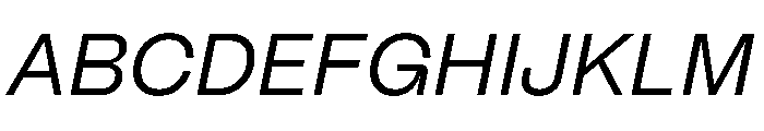 PPMori Italic Instance Font UPPERCASE