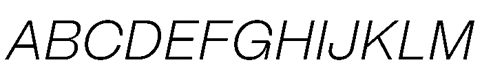 PPMori LightItalic Instance Font UPPERCASE