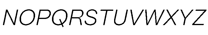PPMori LightItalic Instance Font UPPERCASE