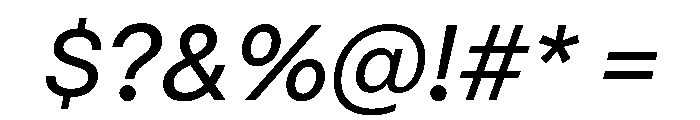 PPMori MediumItalic Instance Font OTHER CHARS