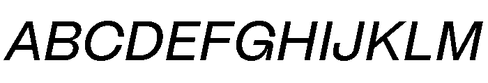 PPMori MediumItalic Instance Font UPPERCASE