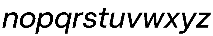 PPMori MediumItalic Instance Font LOWERCASE