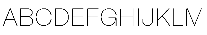 PPMori Thin Instance Font UPPERCASE