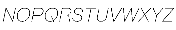 PPMori ThinItalic Font UPPERCASE