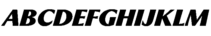 PPMuseum BlackItalic Font UPPERCASE