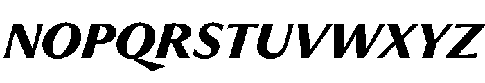 PPMuseum BoldItalic Instance Font UPPERCASE
