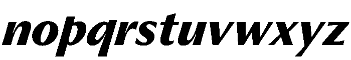 PPMuseum BoldItalic Instance Font LOWERCASE