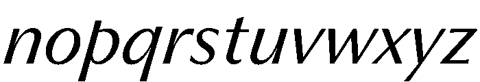 PPMuseum LightItalic Instance Font LOWERCASE