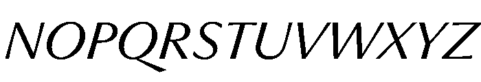 PPMuseum LightItalic Font UPPERCASE