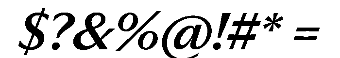 PPMuseum MediumItalic Instance Font OTHER CHARS