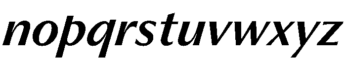 PPMuseum MediumItalic Instance Font LOWERCASE