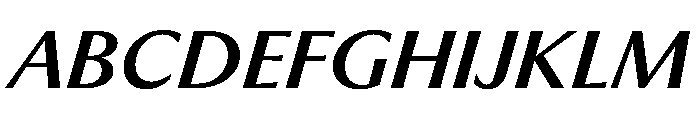 PPMuseum MediumItalic Font UPPERCASE