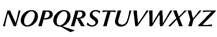 PPMuseum MediumItalic Font UPPERCASE