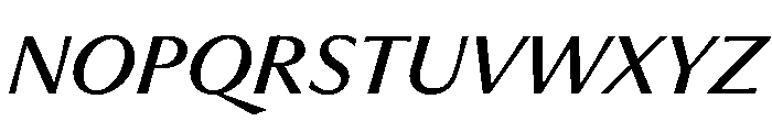 PPMuseum RegularItalic Instance Font UPPERCASE
