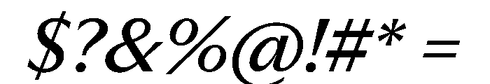 PPMuseum RegularItalic Font OTHER CHARS