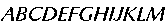 PPMuseum RegularItalic Font UPPERCASE