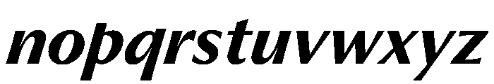 PPMuseum SemiBoldItalic Instance Font LOWERCASE