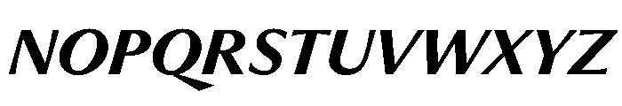 PPMuseum SemiboldItalic Font UPPERCASE