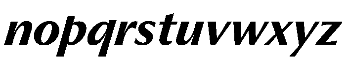 PPMuseum SemiboldItalic Font LOWERCASE