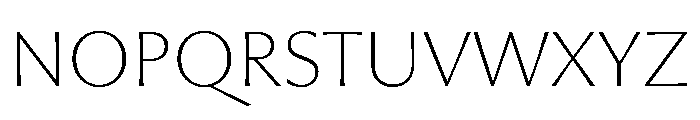PPMuseum Thin Instance Font UPPERCASE