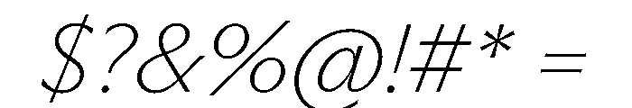 PPMuseum ThinItalic Instance Font OTHER CHARS
